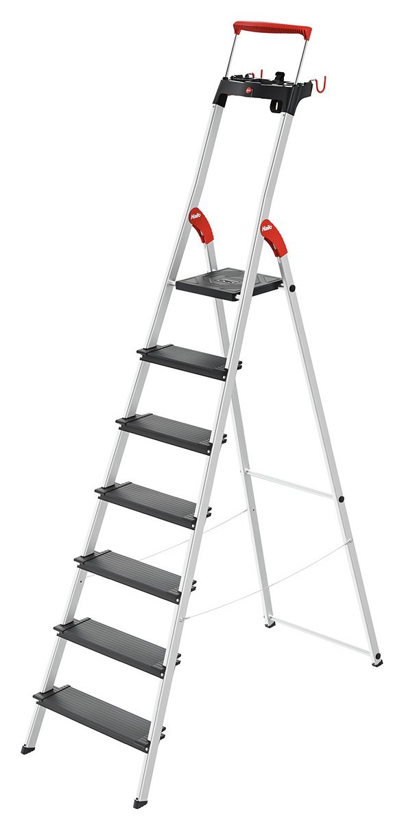 Hailo 7 Tread Aluminium Safety Ladder