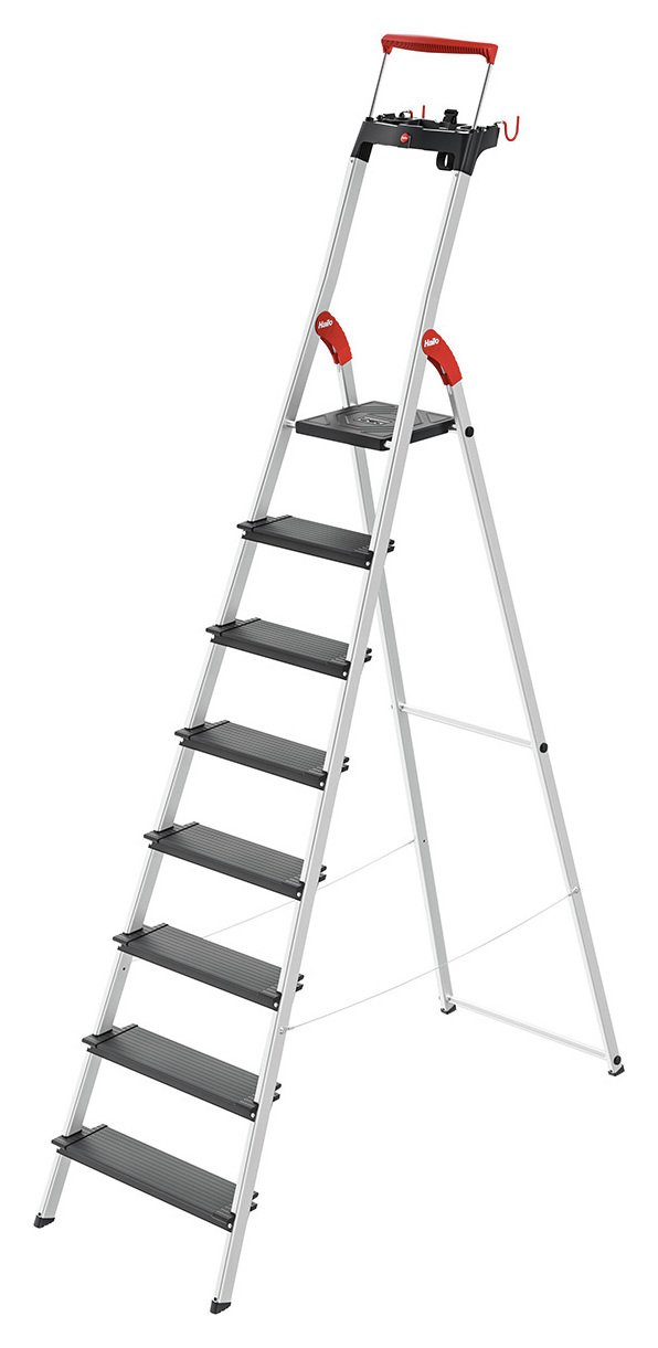 Hailo 8 Tread Aluminium Safety Step Ladder