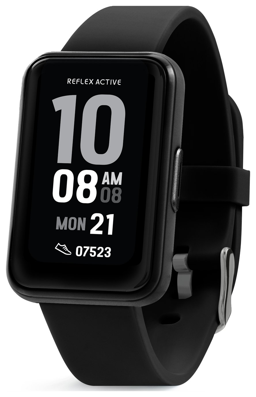 Reflex Active Black Strap Calling Smart Watch