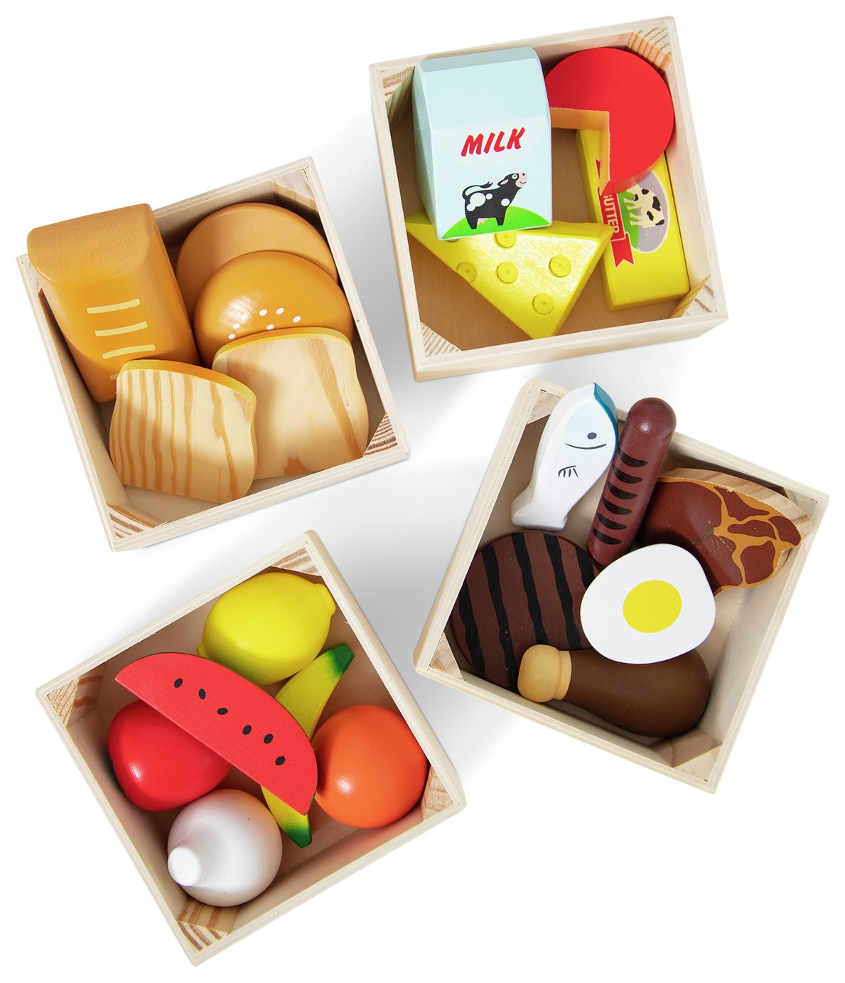 Melissa & Doug Sturdy Wooden Food Set