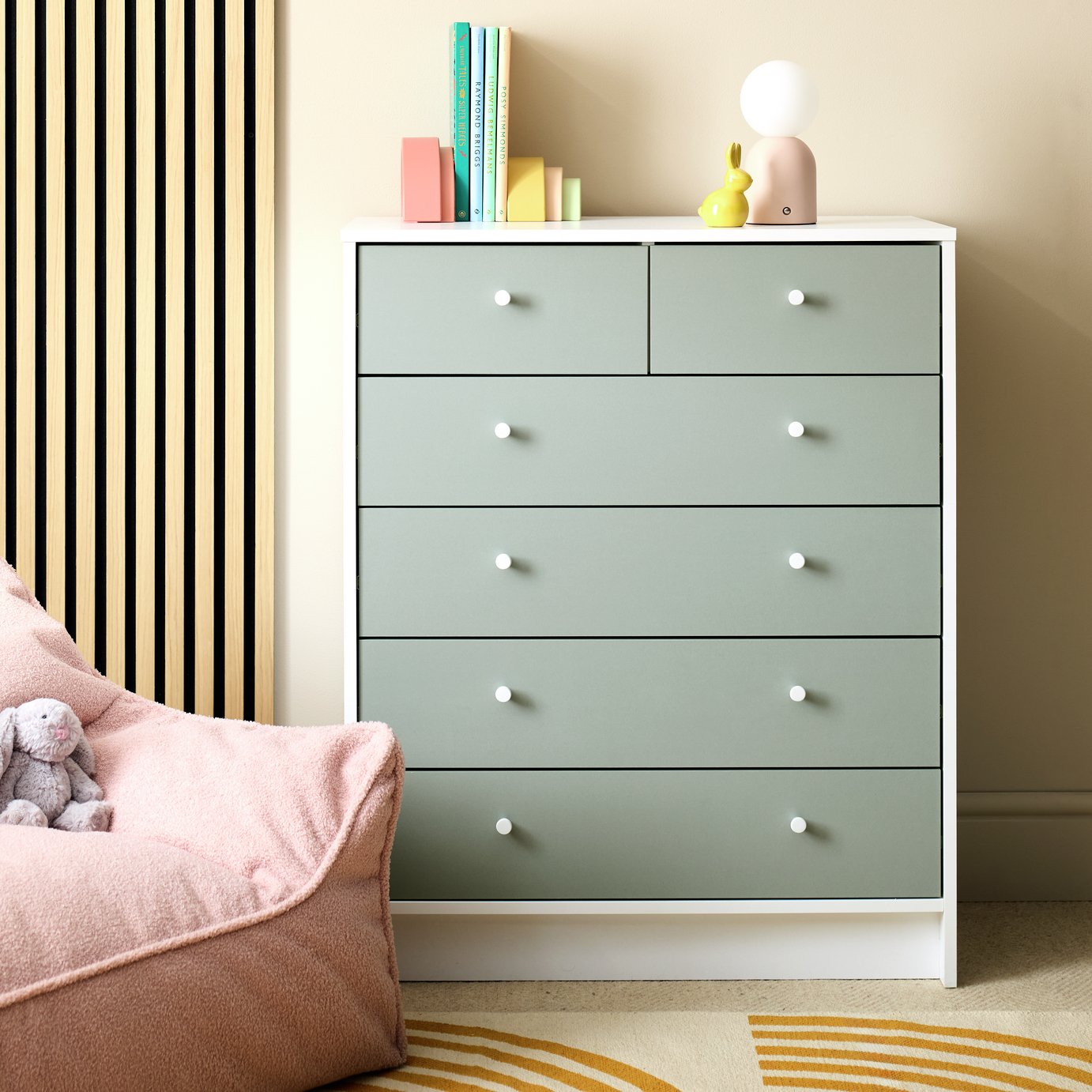 Argos Home Kids Malibu 6 Drawer Chest