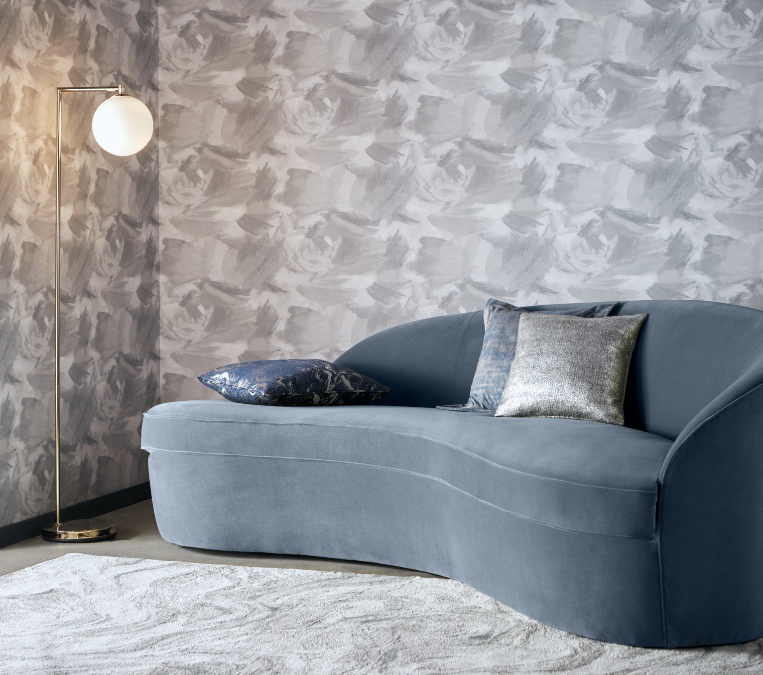 Clarke & Clarke Astratto Dove Grey Wallpaper