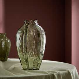 Habitat Seed Pod Glass Vase - Green