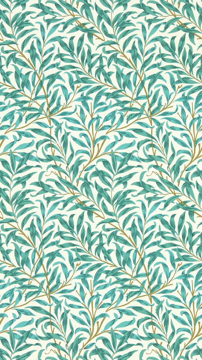 Clarke & Clarke Willow Bough Teal Blue Wallpaper