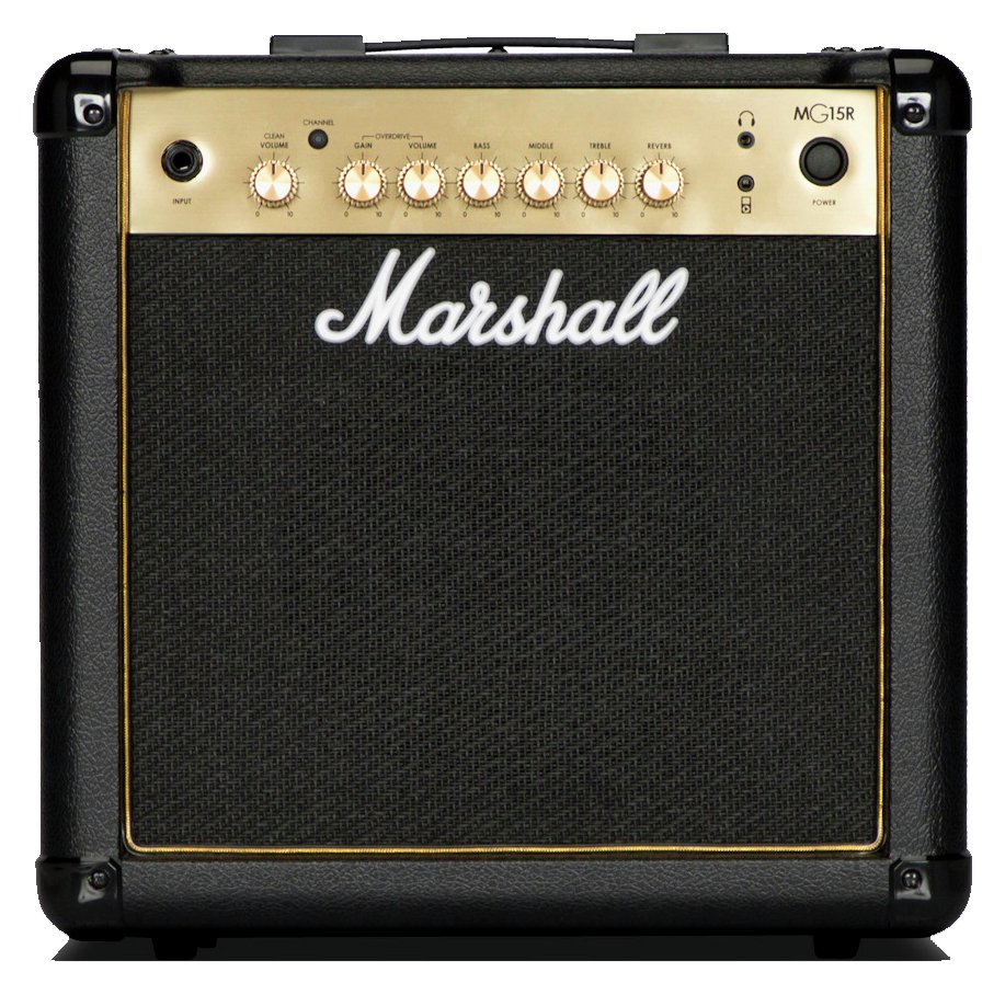 Marshall MG15GR 15W Guitar Amplifier Combo - Black