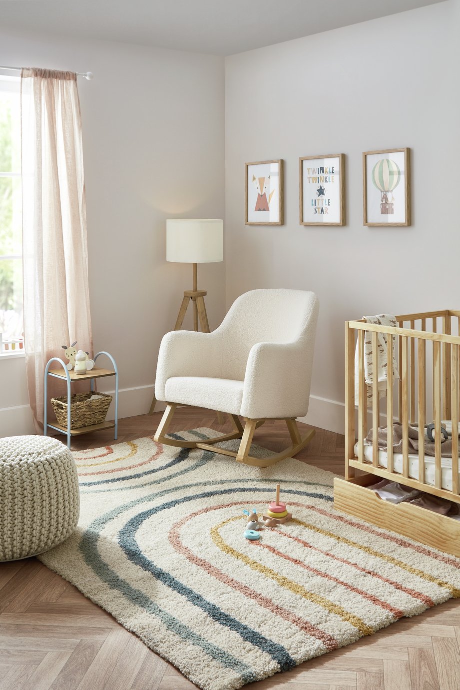 Ickle Bubba Roxby Nursery Rocking Chair - White