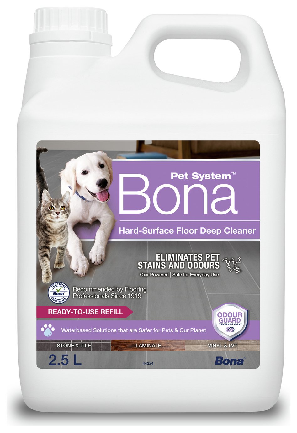Bona Pet System Hard Surface 2.5Litre Floor Cleaner Solution