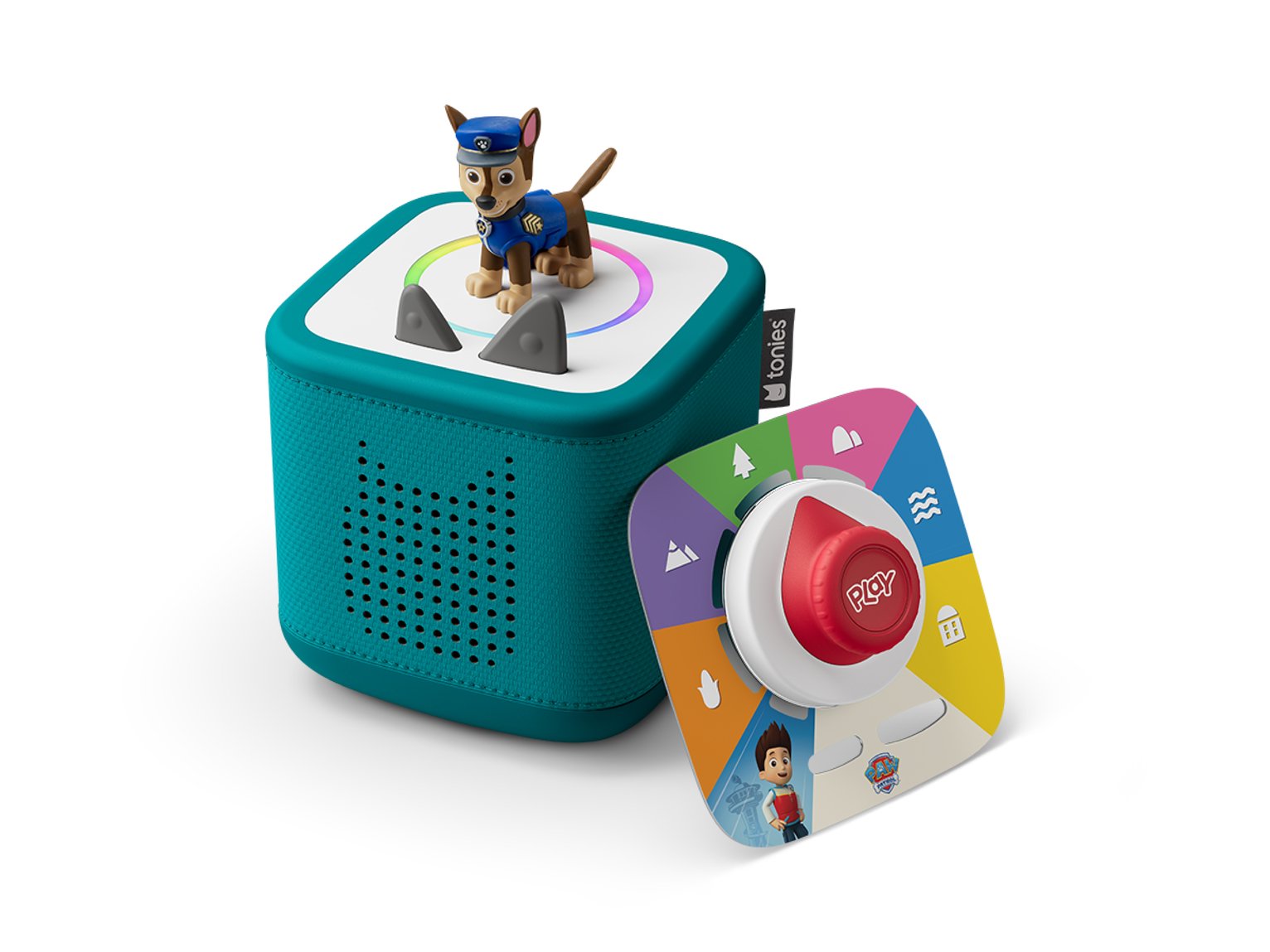 tonies Teal Toniebox 2 with PAW Patrol Chase Tonie