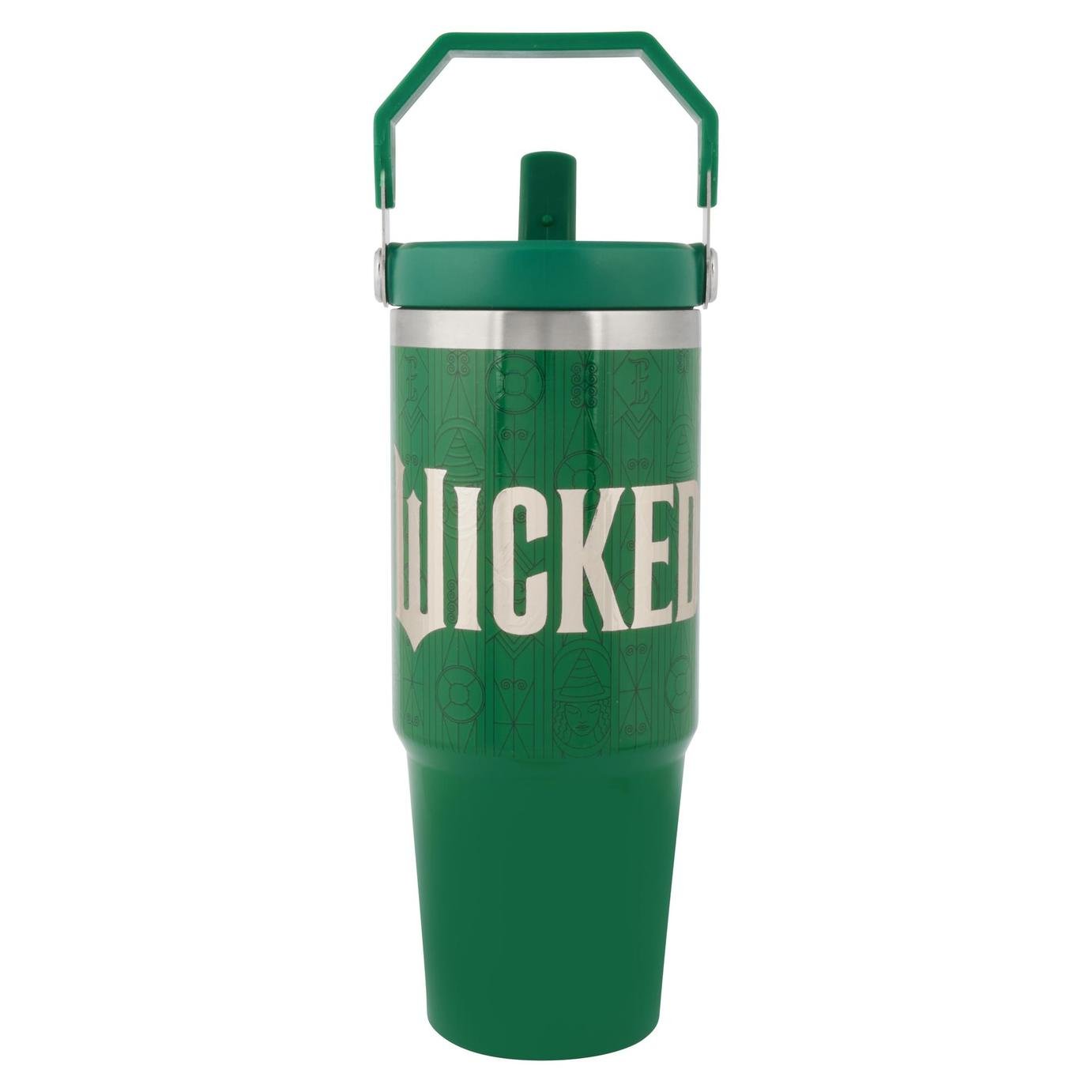 Wicked Stainless Steel Green Handle Cup - 900ml