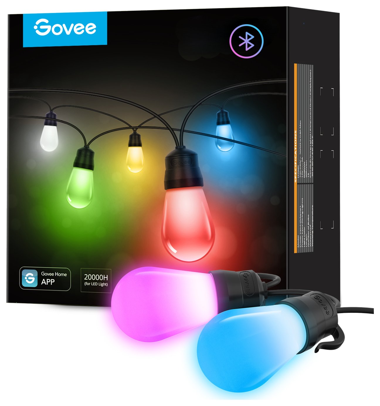 Govee Warm White Outdoor String Light - 15m