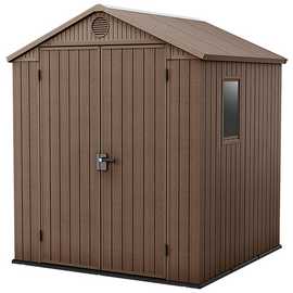 Keter Darwin Apex Garden Storage Shed 6 x 6ft - Brown