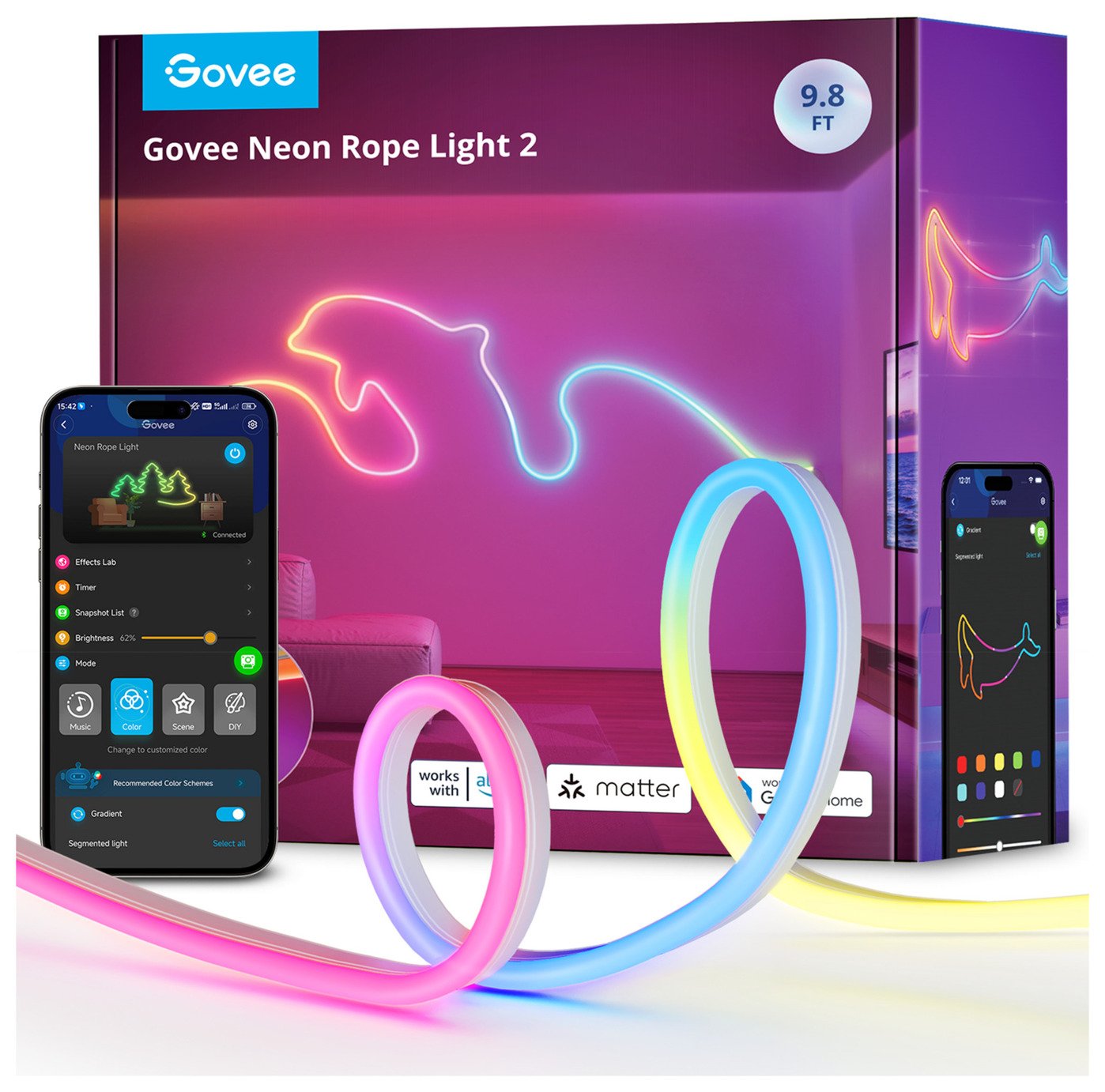 Govee Neon Rope Light 2 - 3m