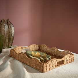 Habitat Rattan Coffee Table Tray - Natural