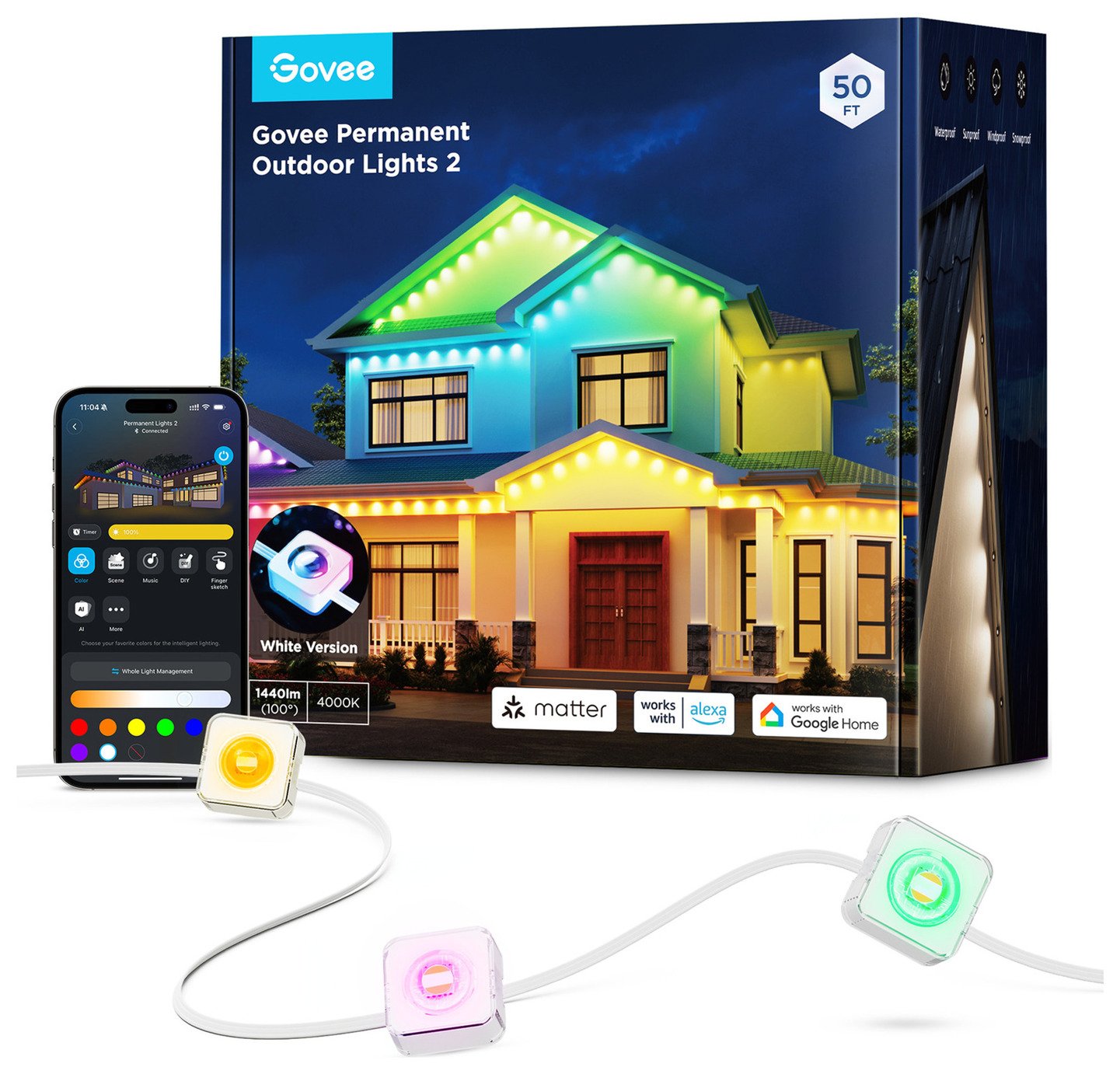 Govee Permanent Outdoor Light Chain - 15m