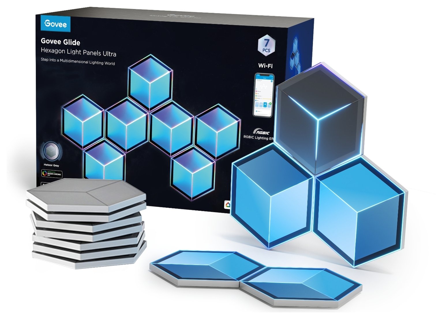 Govee Glide Hexagon Light Panels Ultra - Pack of 7