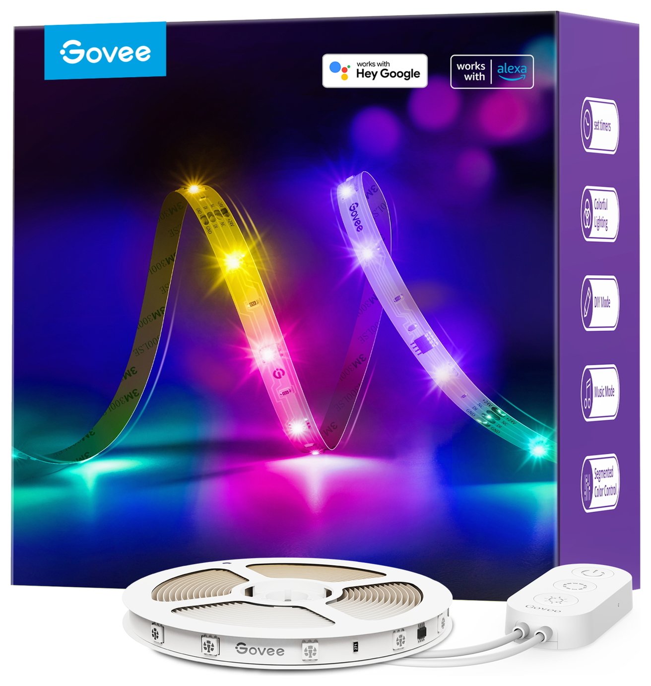 Govee RGBIC Basic LED Lightstrip - 10m