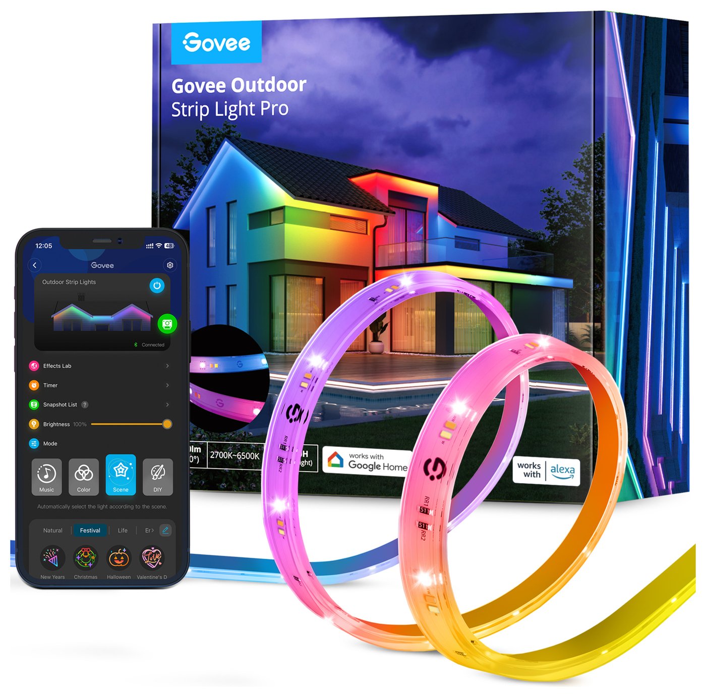 Govee RGBICWW Outdoor Lightstrip Pro - 10m