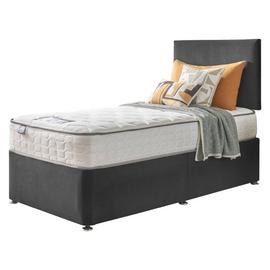 Silentnight Middleton Single Comfort Divan Bed - Charcoal