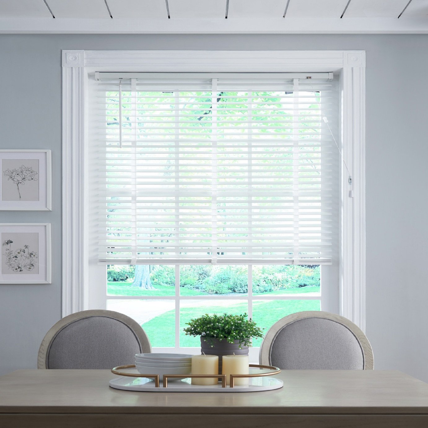 Little Black Book Basswood White Venetian Blind