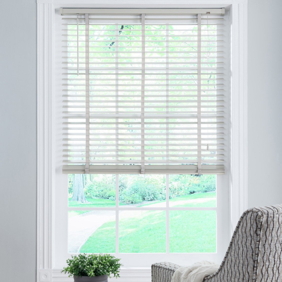 Little Black Book Basswood Grey 50mm Venetian Blind - 150cm