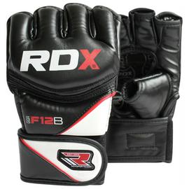 RDX Synthetic Leather MMA Gloves Black - Medium/Large