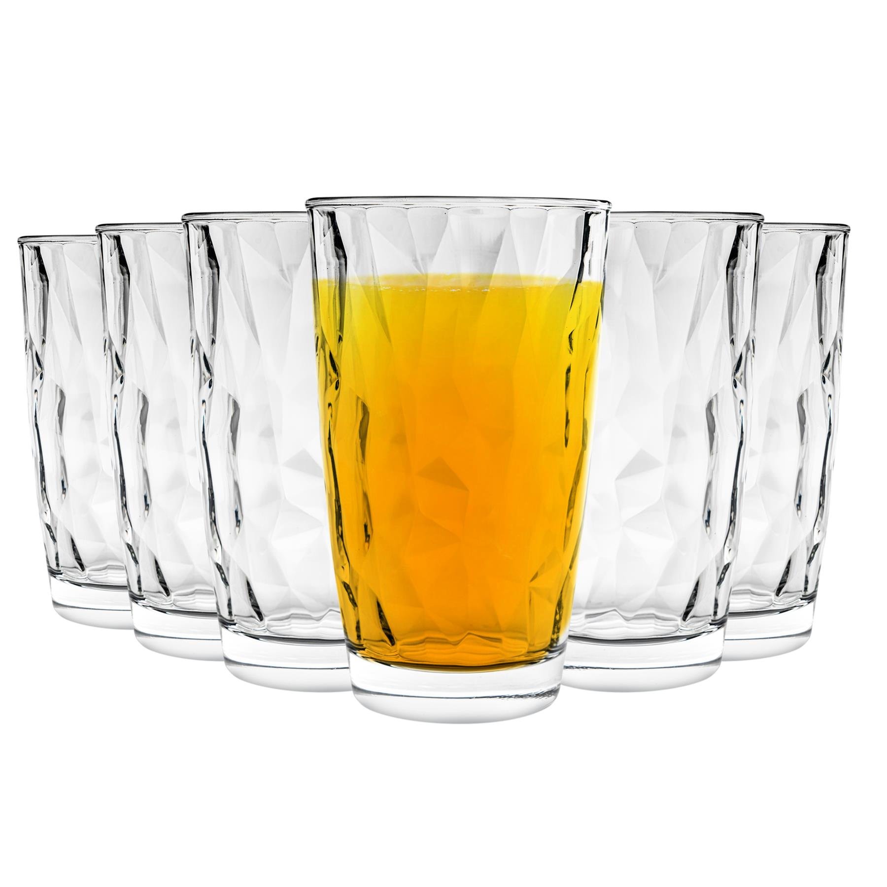 Bormioli Rocco Diamond Highball Glasses - 470ml - Clear - Pack of 24