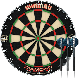 Winmau Diamond Plus Bristle Dartboard and Darts Set