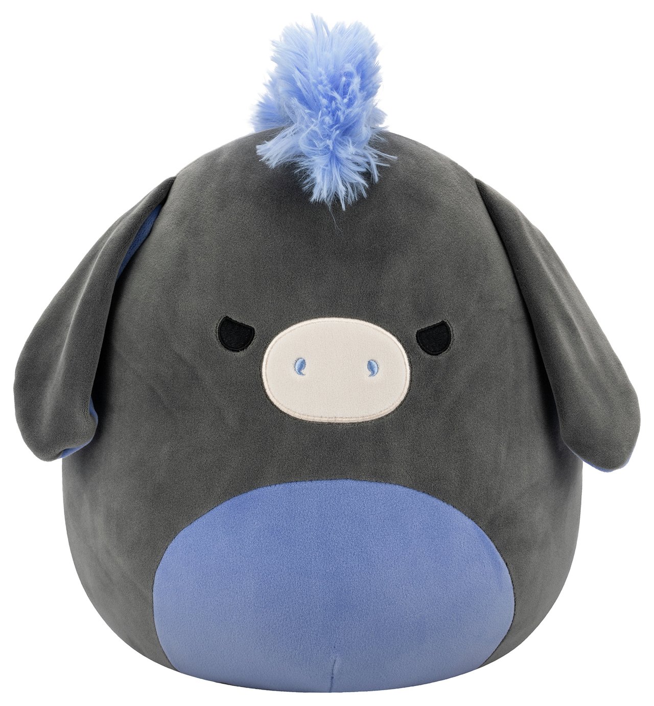 Squishmallows 12 inch Charcoal Donkey Don Plush