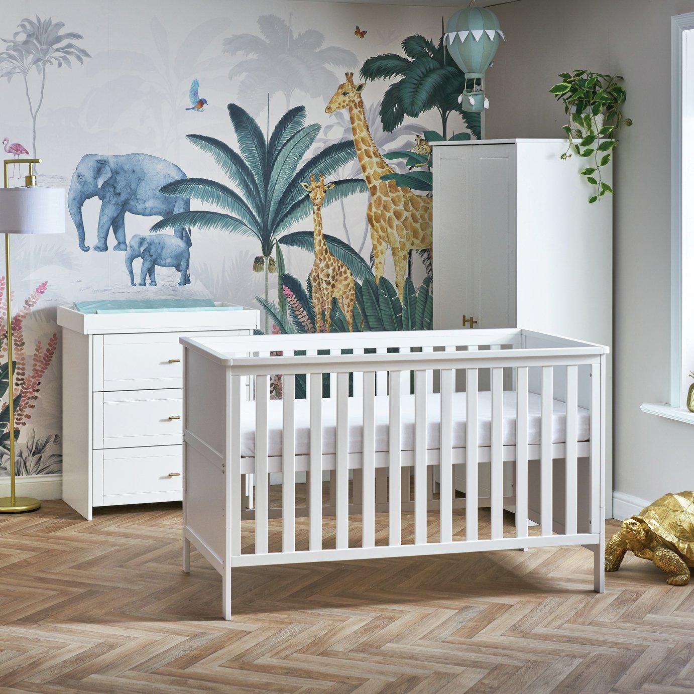 Obaby Evie Nursery 3 Piece Furniture Set - White