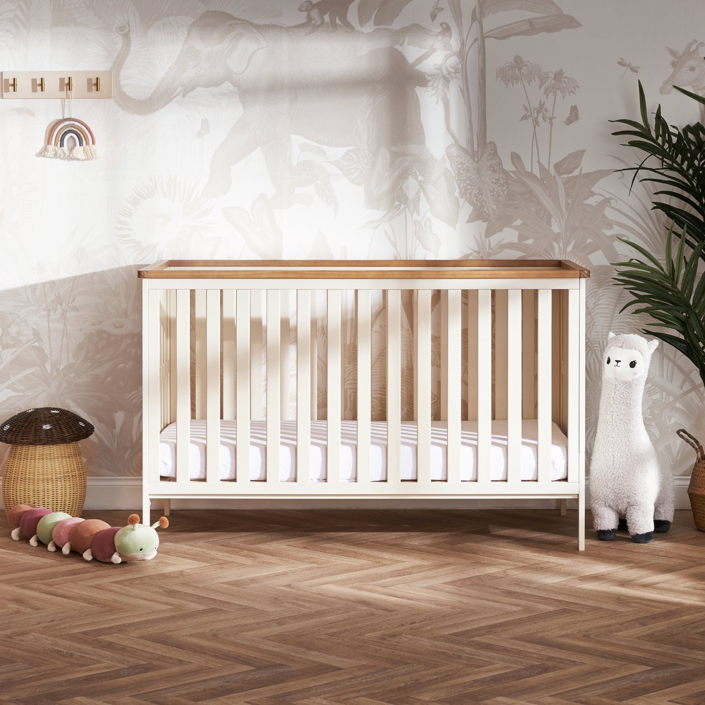 Obaby Evie Nursery Cot Bed - Cream