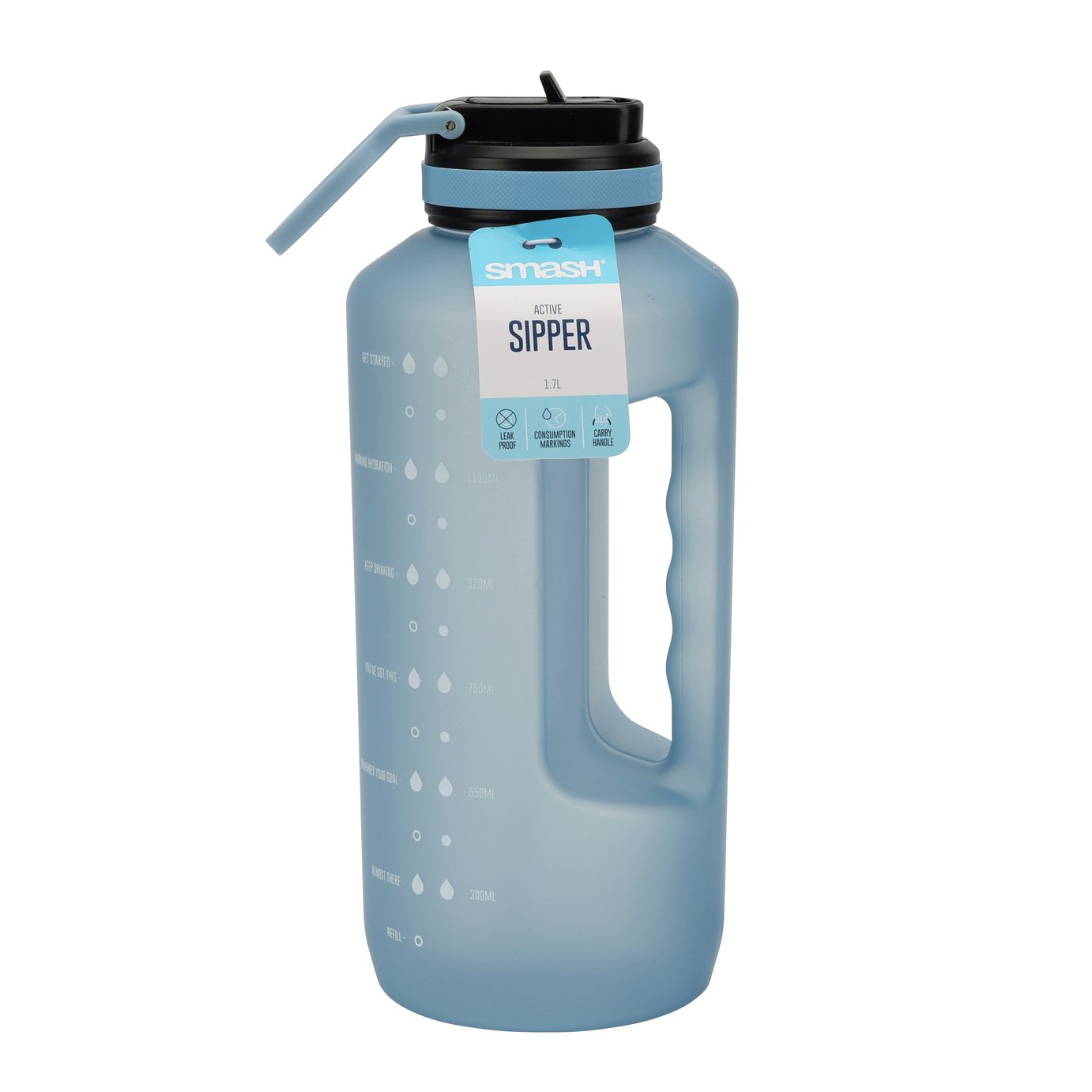 Smash  1.7L Active Water Bottle - Blue