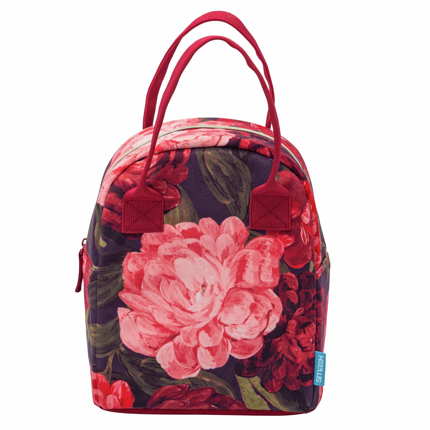 Smash Floral Print Tote Lunch Bag