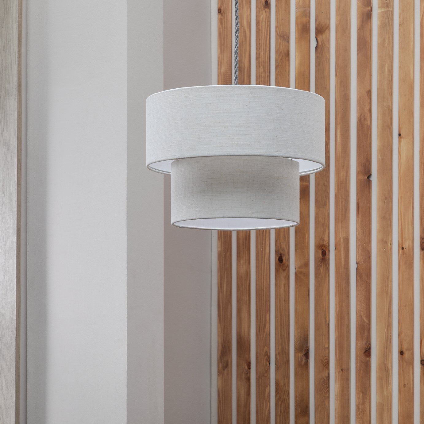 Habitat 2 Tier Easy Fit Lampshade - 35cm