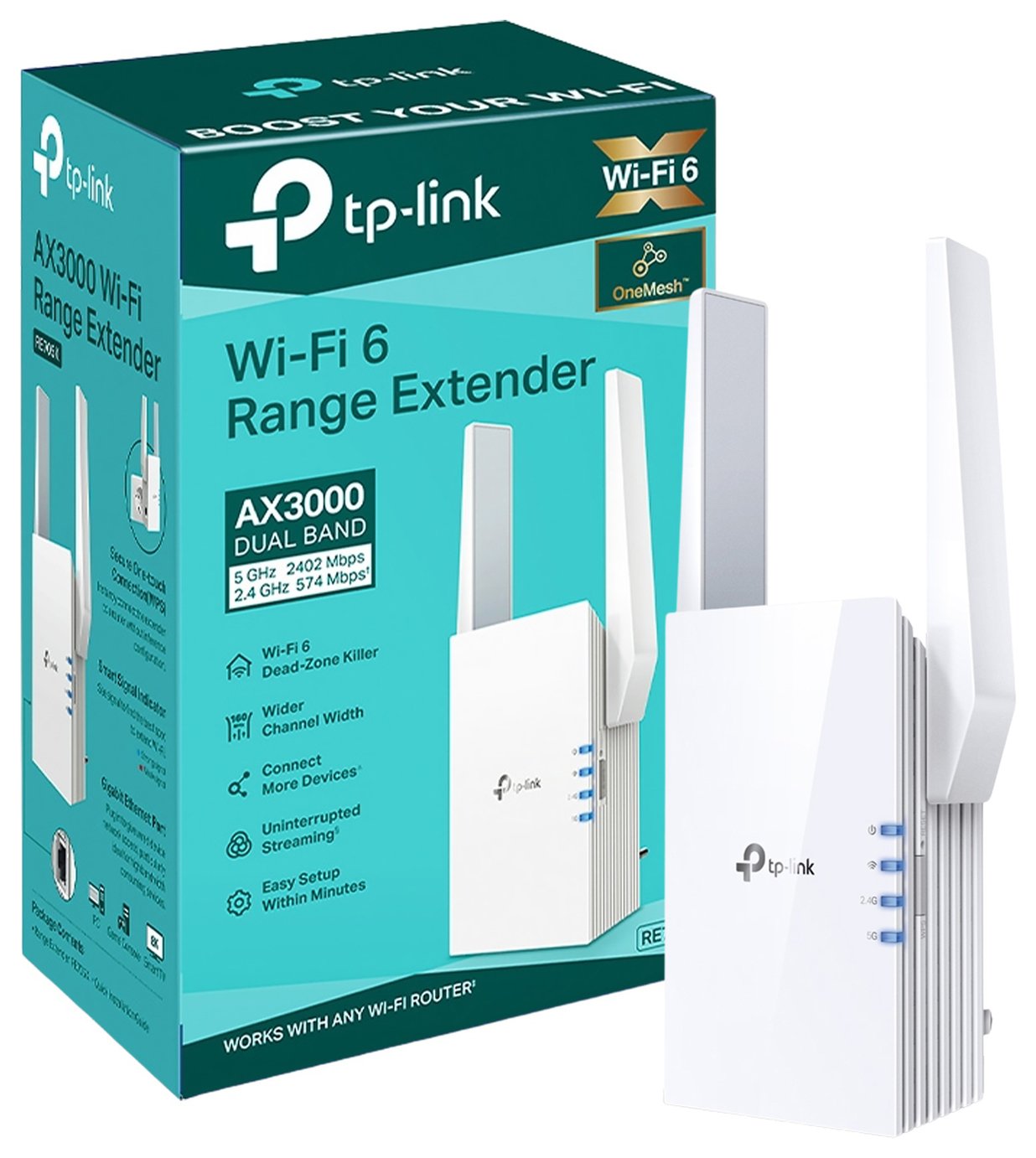 TP-Link RE705X AX3000 Mesh Wi-Fi 6 Extender