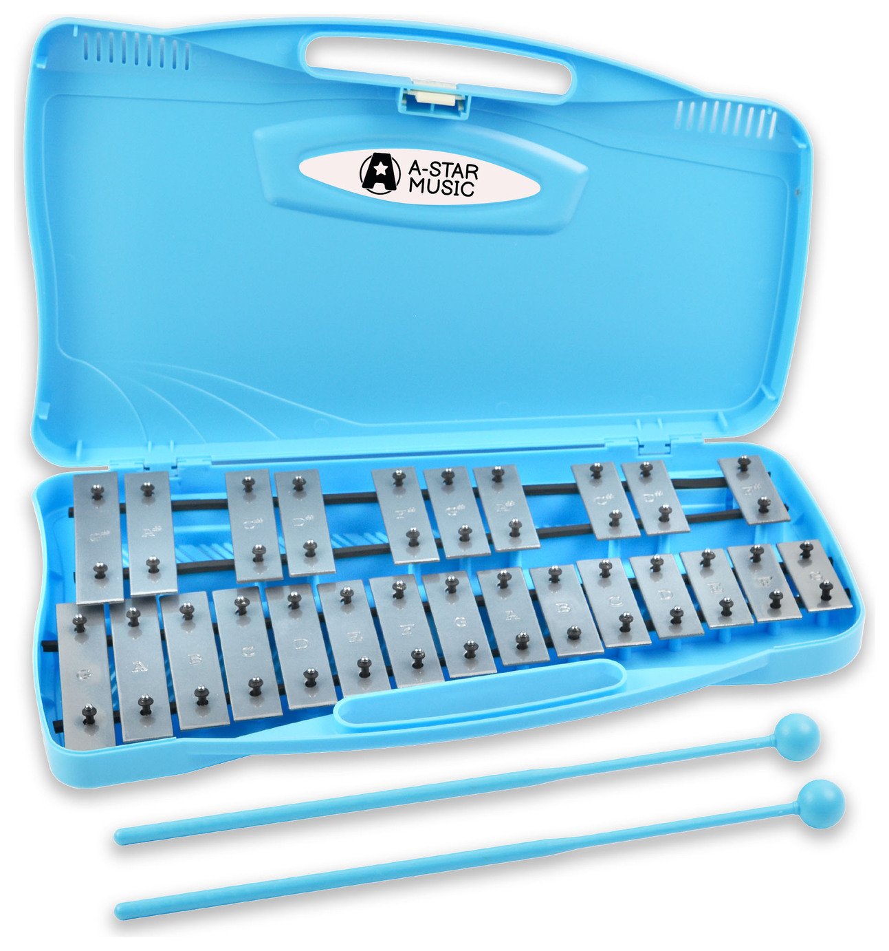 A-Star 25 Note Chromatic Glockenspiel - Blue