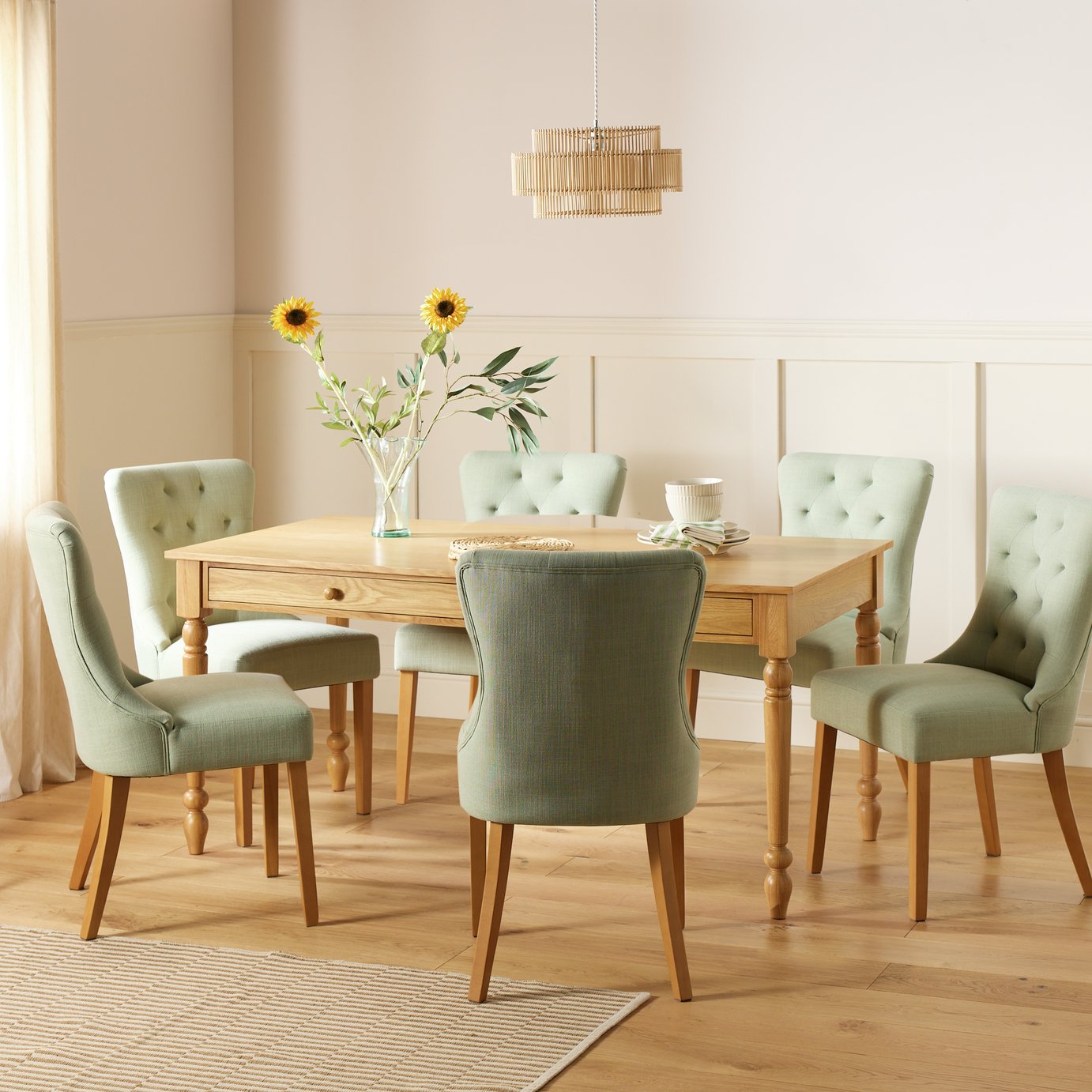 Argos Home Bess Dining Table & 6 Chairs