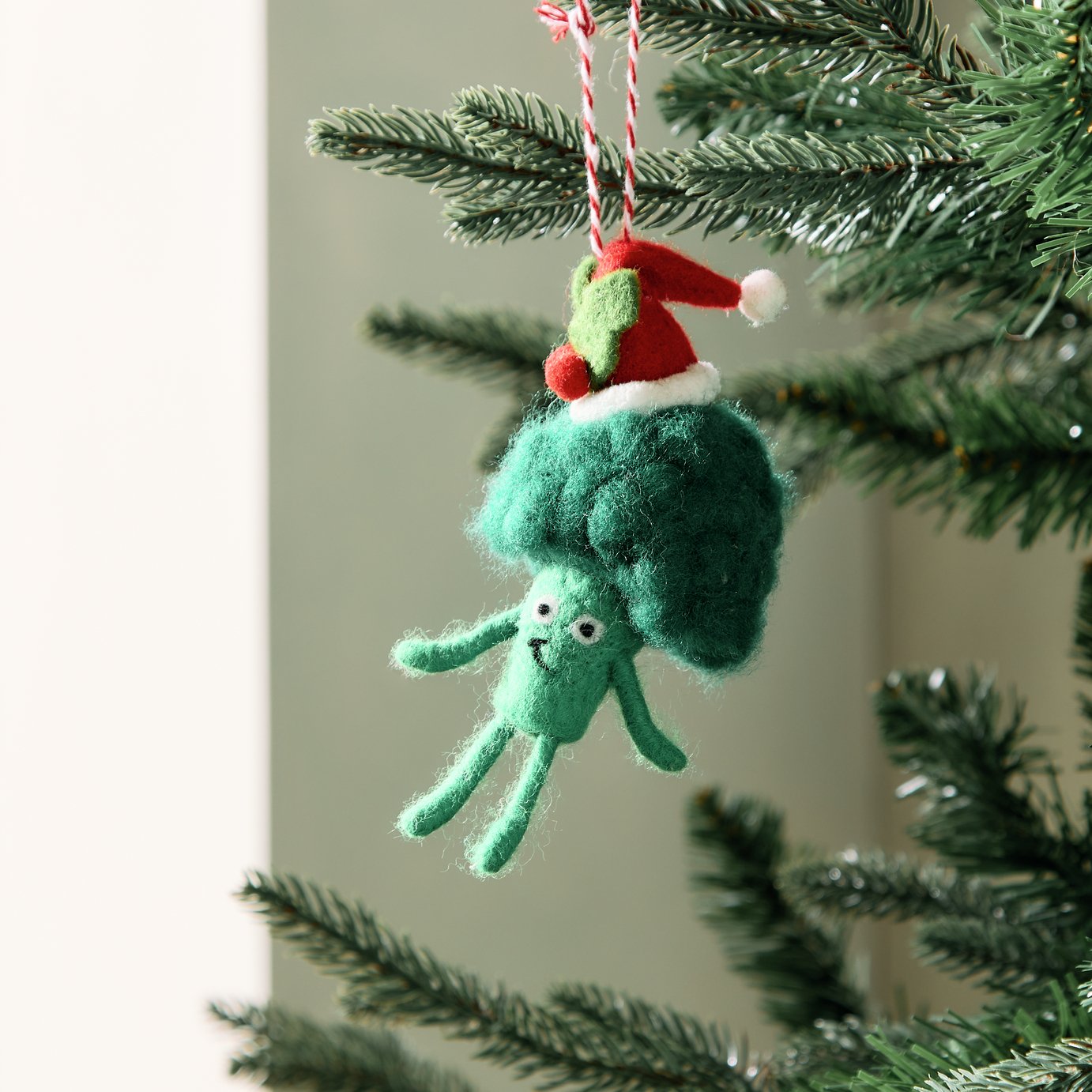 Argos Home Single Broccoli Christmas Hanging Ornament
