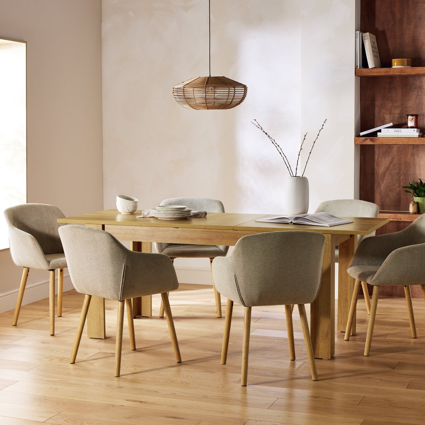 Argos Home Miami Extending Dining Table & 6 Chairs