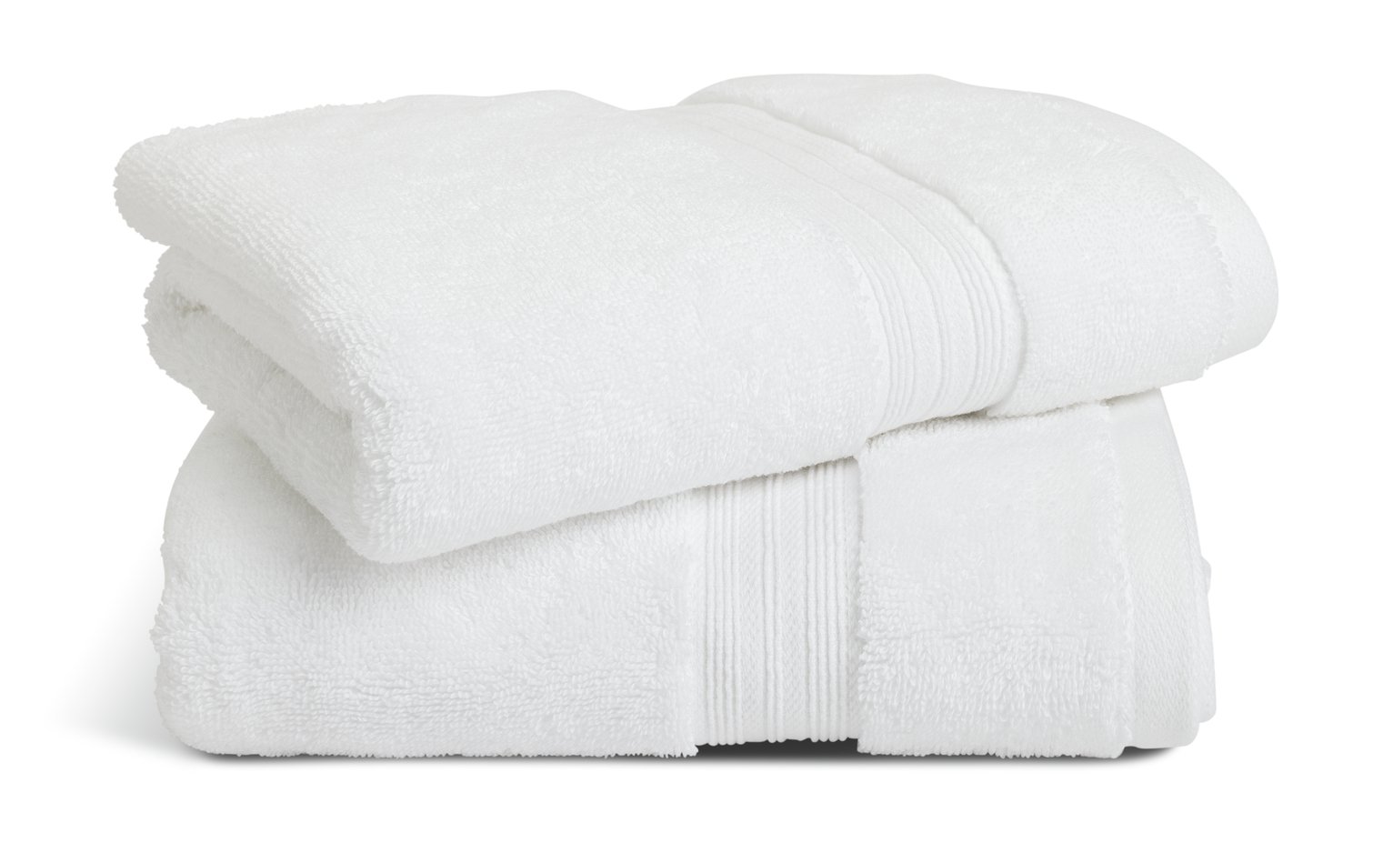 Habitat Egyptian 2 Pack Hand Towel - White