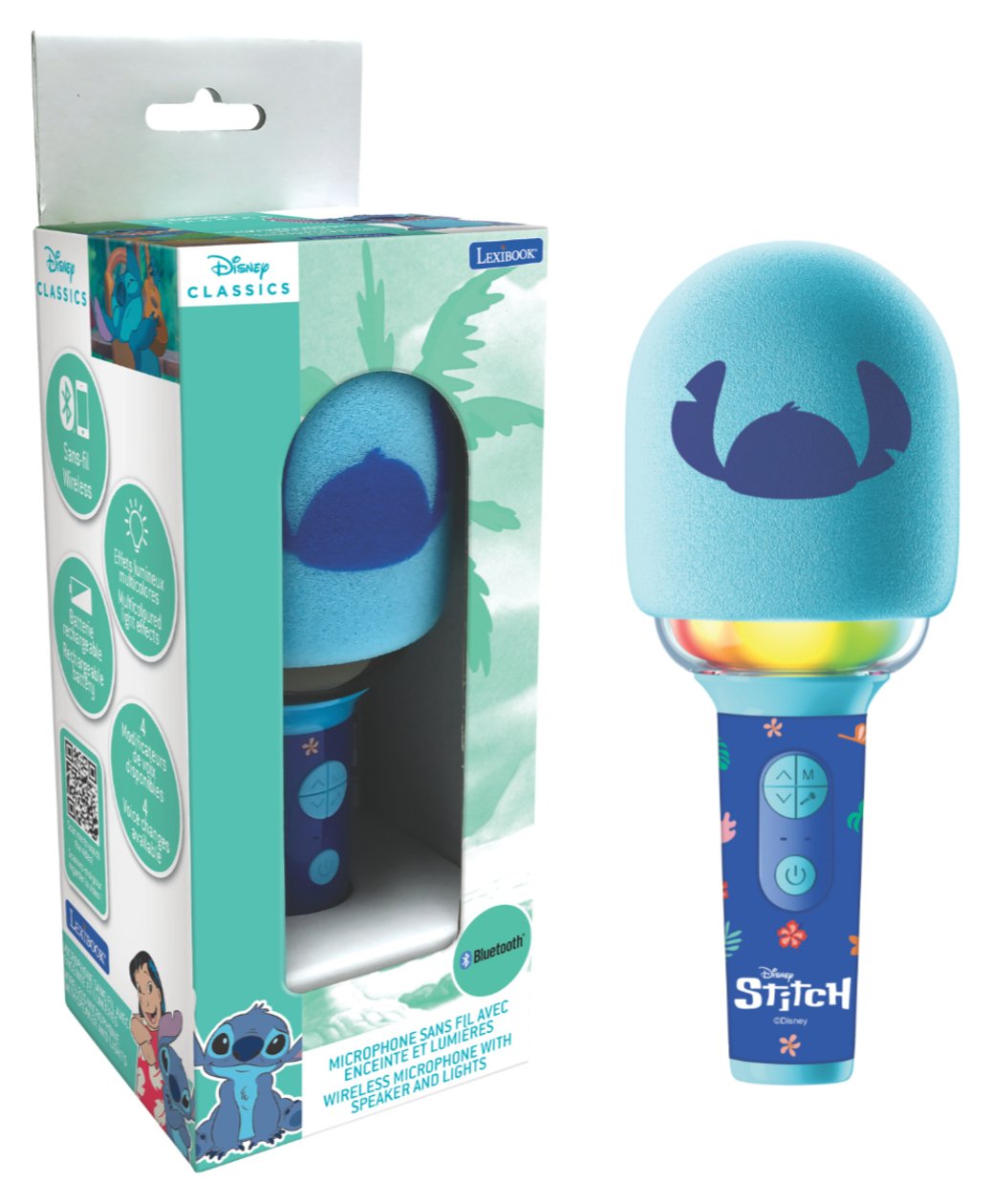 Disney Stitch Bluetooth Microphone - Blue