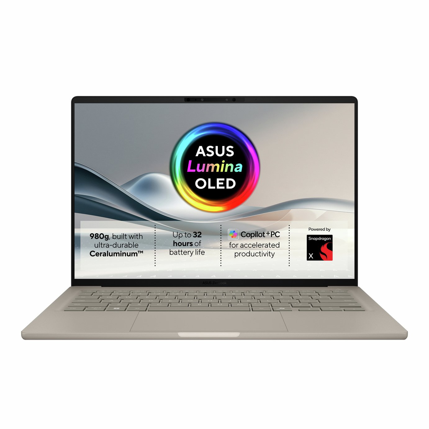 ASUS Zenbook A14 Copilot+ PC Snapdragon X 16GB 1TB Laptop