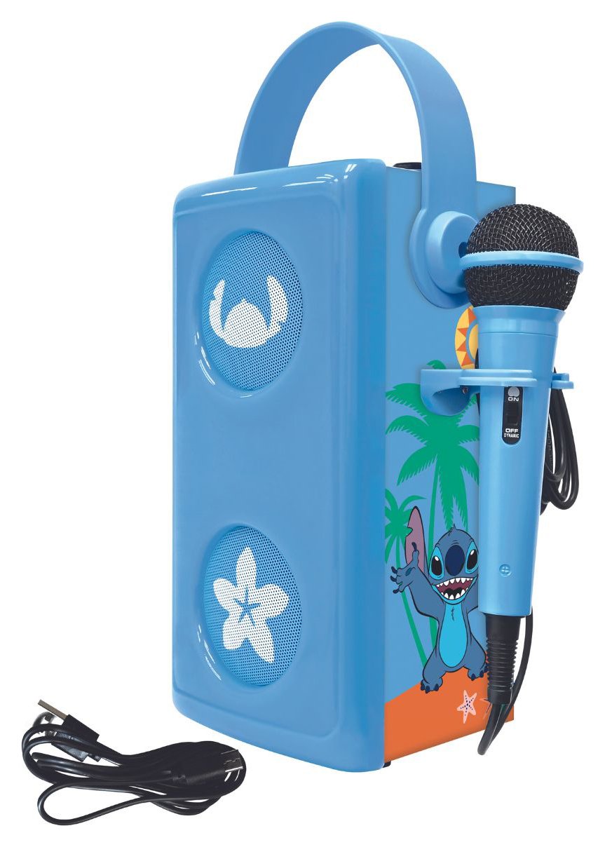 Disney Stitch Karaoke Bluetooth Speaker with Microphone