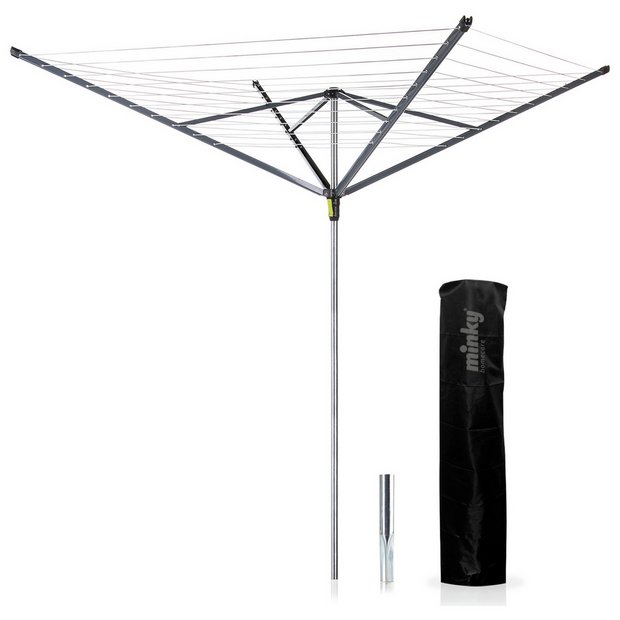 Buy Minky Easy Breeze 50m Arm Rotary Airer with Cover Washing