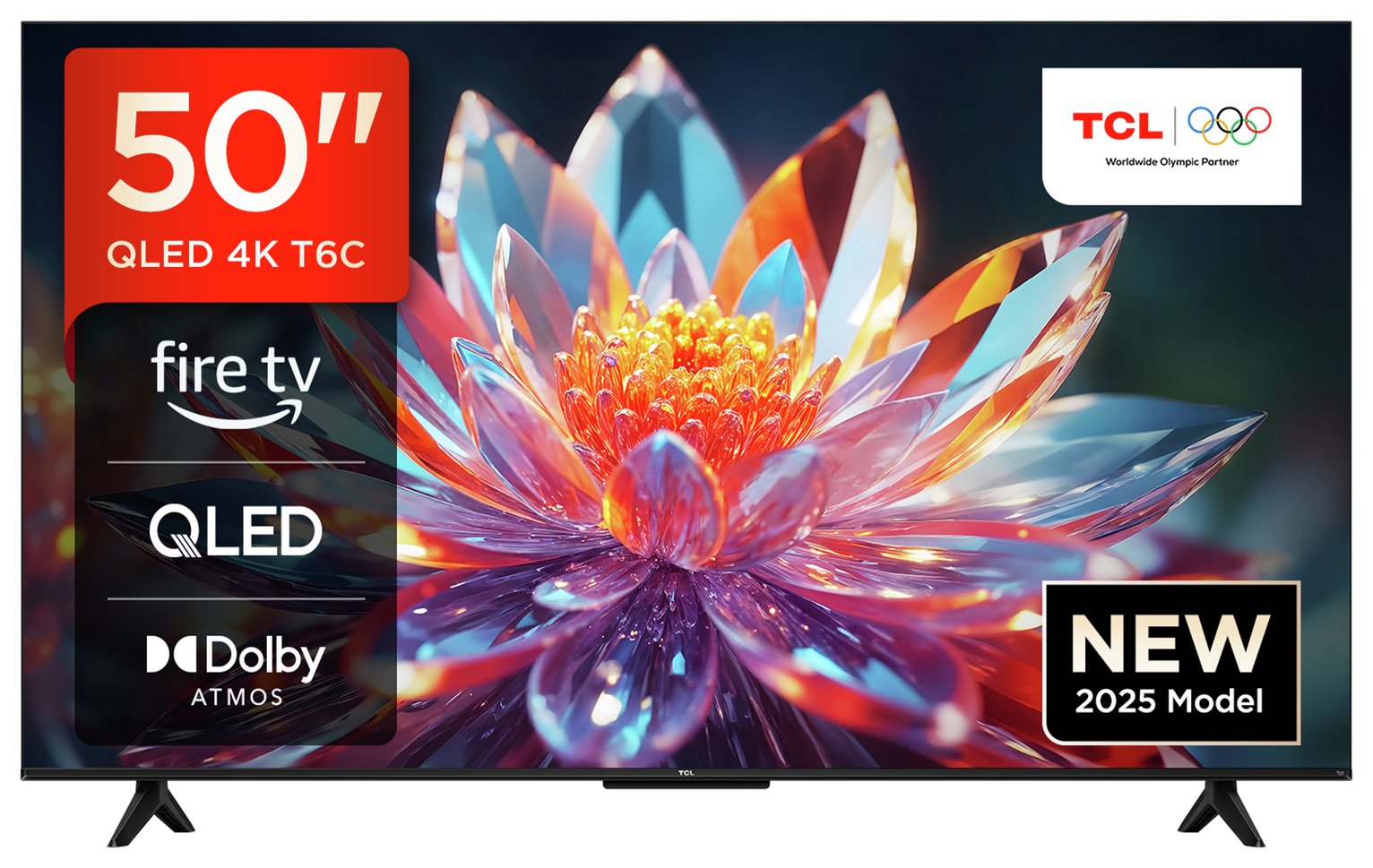 TCL 50 Inch 50T6C Smart 4K UHD HDR QLED Freely TV