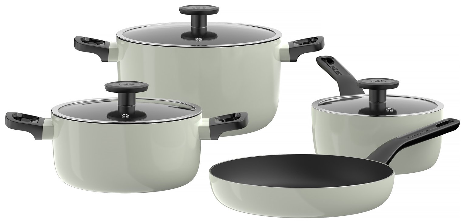 BergHOFF 4 Piece Glints Cookware Set - Sage Green