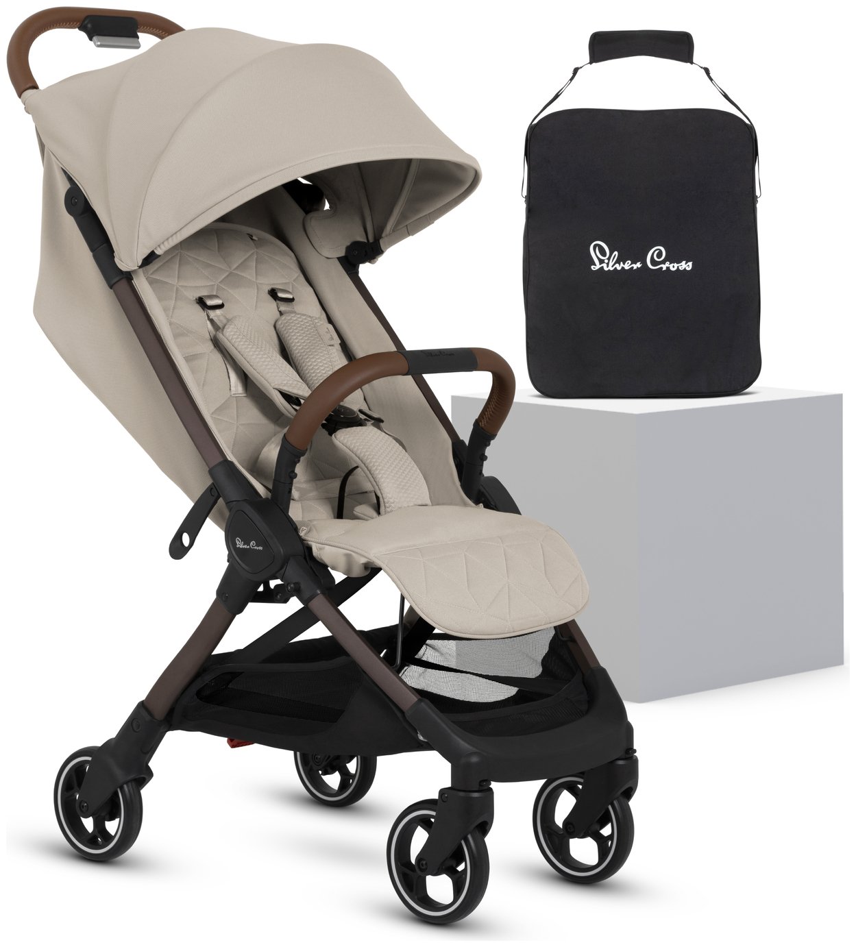 Silver Cross Clic 2 Stroller - Latte