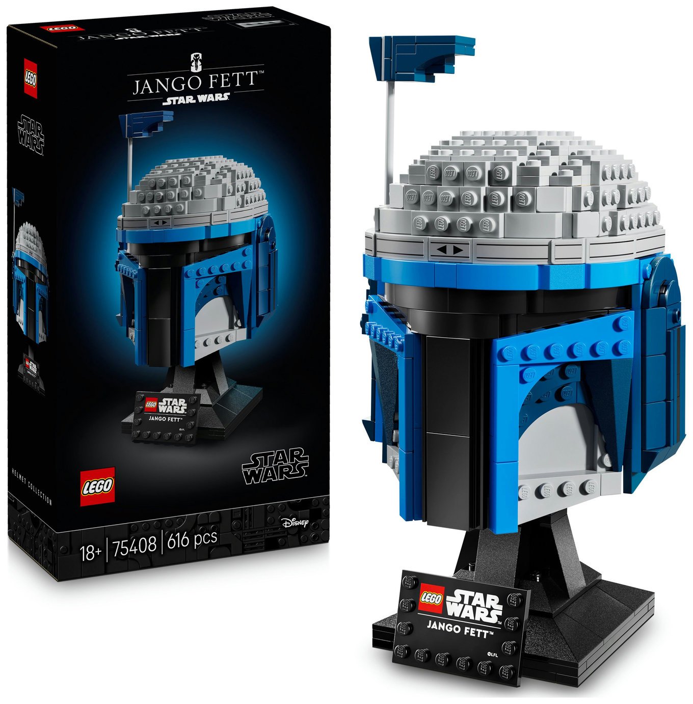LEGO Star Wars Jango Fett Helmet Set for Adults 75408