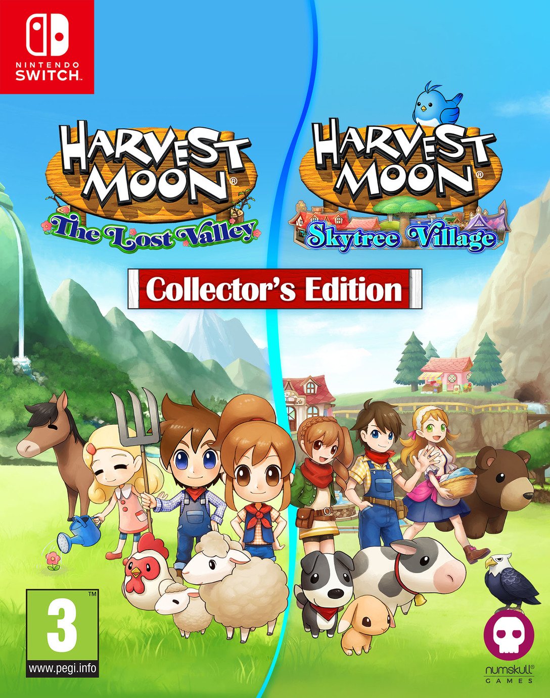 Harvest Moon Lost Valley & Skytree Village Cl Ed Switch Game