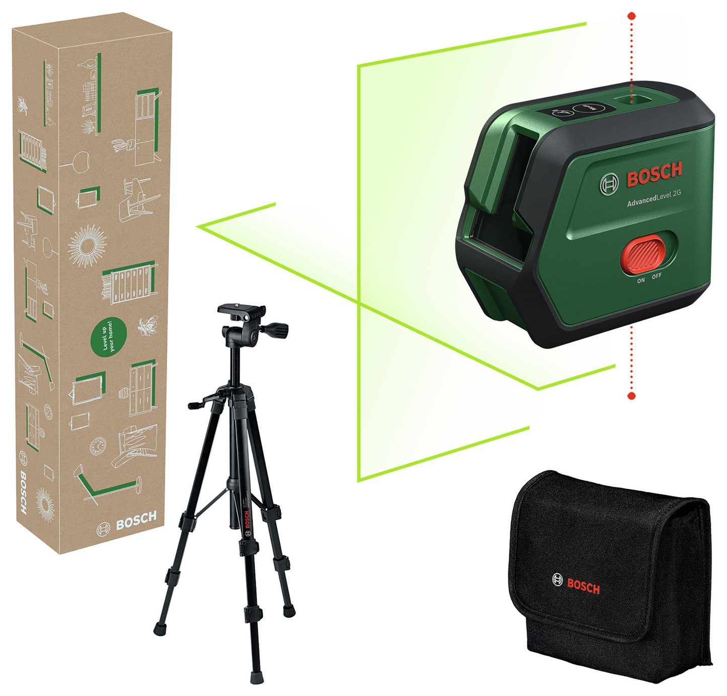 Bosch AdvancedLevel Self-Levelling Cross-Line Laser