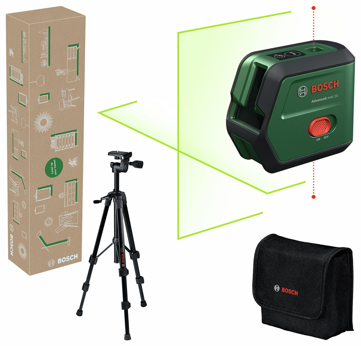 Bosch AdvancedLevel Self-Levelling Cross-Line Laser